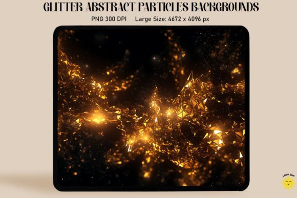 Abstract Gold Particles Backgrounds: A Designer's Sparkling Asset