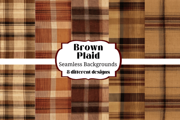Cozy & Classic: Using Brown Plaid Flannel Seamless Backgrounds in Your Designs