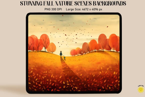 Cozy Field in Autumn Backgrounds: A Designer's Guide to Fall Aesthetics