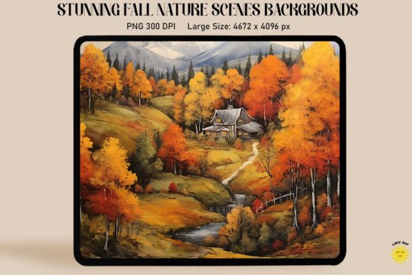 Embrace Autumn's Palette: Tranquil Fall Forest Scenes Backgrounds