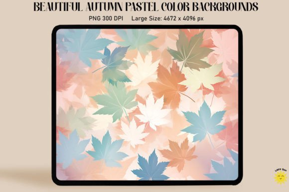 Embrace Autumn's Soft Side with Pastel Maple Leaf Backgrounds