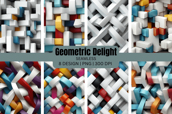 Geometric Delight Seamless Backgrounds for Creative Projects