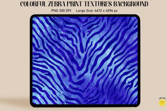 Glitter Indigo Zebra Print Backgrounds: A Bold Design Statement
