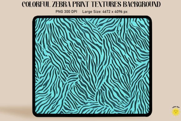 Refresh Your Designs with Pastel Teal Zebra Print Backgrounds