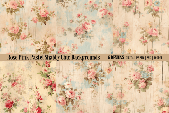 Rose Pink Pastel Shabby Chic Backgrounds: The Ultimate Design Asset