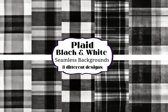 The Timeless Appeal of Black & White Plaid Seamless Backgrounds