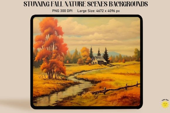 Timeless Autumn: Elevate Your Designs with Vintage Landscapes