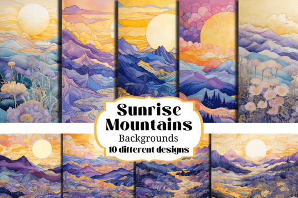 Transform Your Projects with Purple Mountains Sunrise Backgrounds