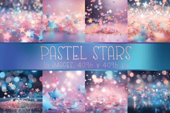 Unlock Dreamy Designs with Pastel and Bokeh Star Backgrounds
