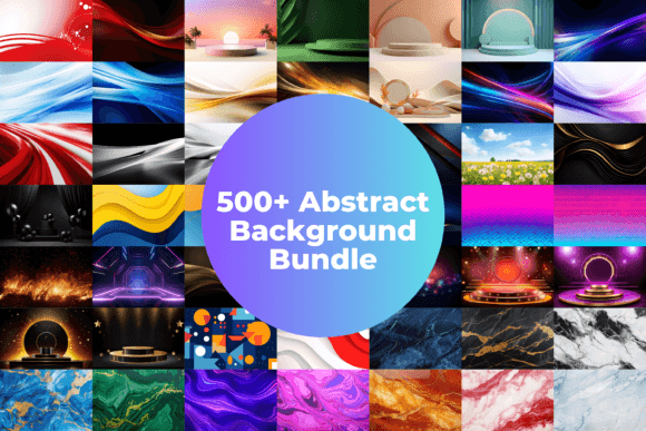 Unlock Over 500 Unique Abstract Backgrounds