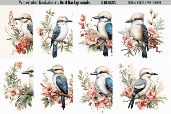 Watercolor Kookaburra Bird Backgrounds: A Designer's Guide
